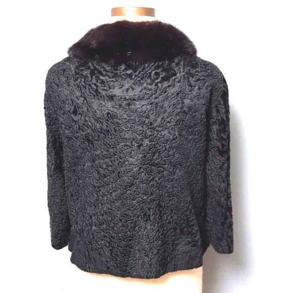 Vintage textured faux fur jacket. No tags. Medium- see measurements - Picture 4 of 14